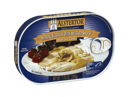 Alstertor Herring Fillets In Dijon Mustard Sauce, 7 oz Supply