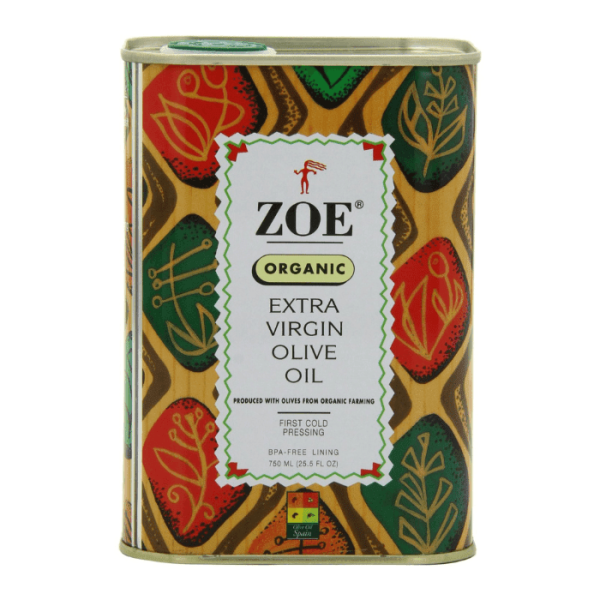 ZOE Organic Extra Virgin Olive Oil in Tin, 25.5 oz (750mL) Online