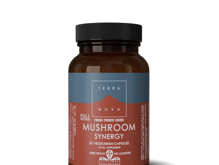 Terranova Mushrooms Synergy Super, 50 Capsules For Cheap