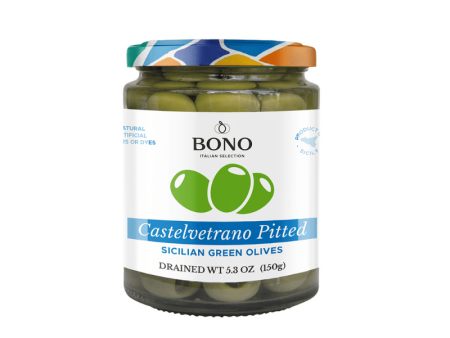 Bono Sicilian Castelvetrano Pitted Green Olives, 5.3 oz Online Sale