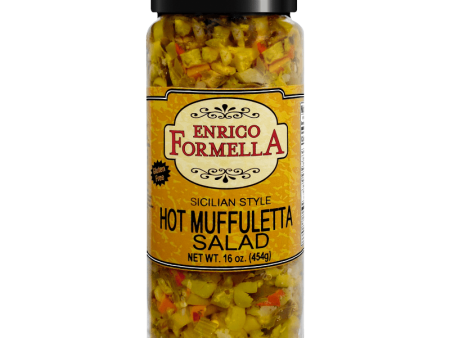 [Best Before: 01 13 25] Enrico Formella Hot Muffuletta Olive Salad, 16 oz Online Sale