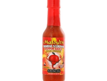 [Best Before: 01 11 25] Matouk s Trinidad Scorpion Pepper Sauce, 5 oz. Supply