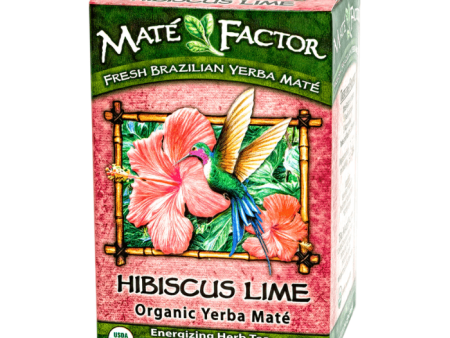 Mate Factor Hibiscus Lime Organic Yerba Mate, 20 Count Supply