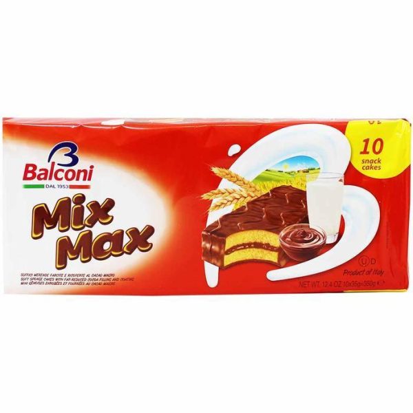 Balconi Mix Max Snack Cakes with Cocoa Cream Filling, 12.4 oz For Sale