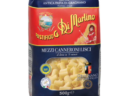 Di Martino Mezzi Canneroni Lisci I.G.P Pasta, 17.6 oz Supply