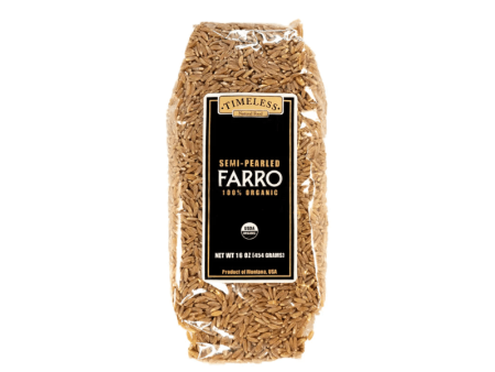 Timeless Natural Foods Organic Semi Pearled Farro, 16 oz Online Hot Sale