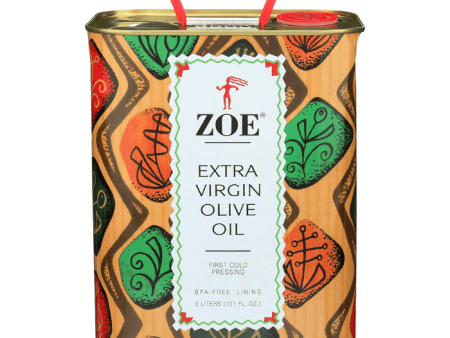 ZOE Extra Virgin Olive Oil in Tin, 101 oz (3 L) Sale