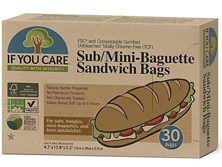 If You Care Sub Mini Baguette Sandwich Bags, 30 count Online