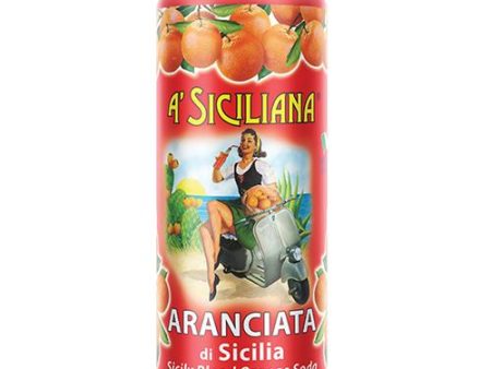 A  Siciliana Arancia Rossa Sicilian Blood Orange Soda Can, 11.15 oz (330 ml) Cheap