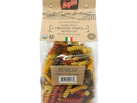 Sophia Organic Four Colored Fusilli Pasta, 16 oz Fashion