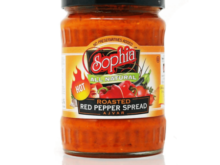 Sophia Hot Roasted Red Pepper Spread Ajvar, 19.4 oz For Sale