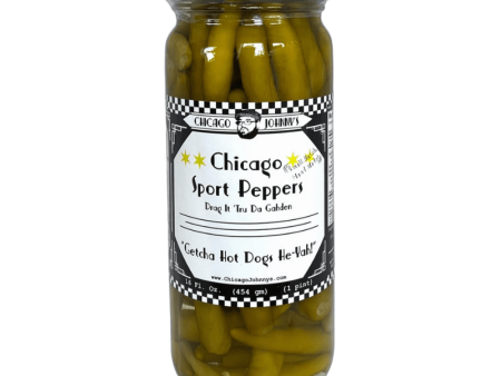 [Best Before: 11 16 25] Chicago Johnny’s Chicago Sport Pepper, 16 oz Cheap