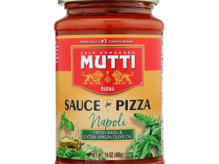 [Best Before: 03 01 25] Mutti Napoli Fresh Basil and Extra Virgin Olive Oil Pizza Sauce, 14 oz Online Sale