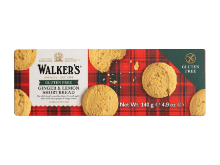 Walker’s Gluten Free Ginger & Lemon Shortbread, 4.9 oz Fashion