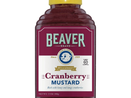 Beaver Brand Gluten Free Cranberry Mustard, 13 oz Online now