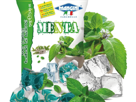 [Best Before: 03 11 25] Mangini Menta Ripiena Hard Candy, 5.29 oz [Pack of 3] Cheap