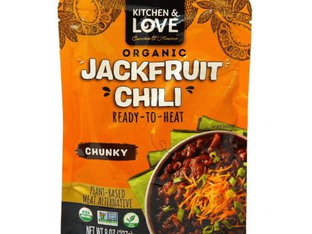 [Best Before: 09 30 25] Kitchen & Love Ready to Heat Chunky Jackfruit Chili, 8 oz Online now