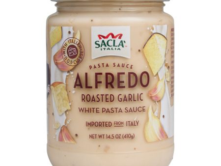 Sacla Alfredo Roasted Garlic Pasta Sauce, 14.5 oz Online Hot Sale