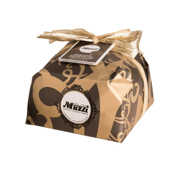 Muzzi Chocolate & Cocoa Beans Panettone, 2 Lbs (900g) For Discount