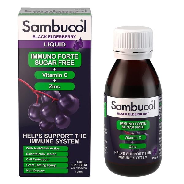 Sambucol Immuno Forte Sugar Free Formula, 120ml Online Hot Sale