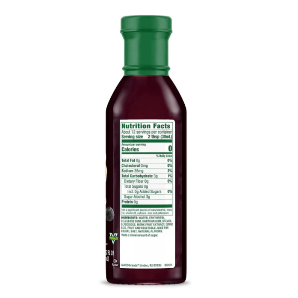 [Best Before: 02 14 25] Walden Farms Blueberry Syrup, 12 oz Supply