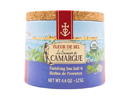 [Best Before: 01 14 25] Le Saunier de Camargue Fleur de Sel Sea Salt with Herbs, 4.4 oz Supply