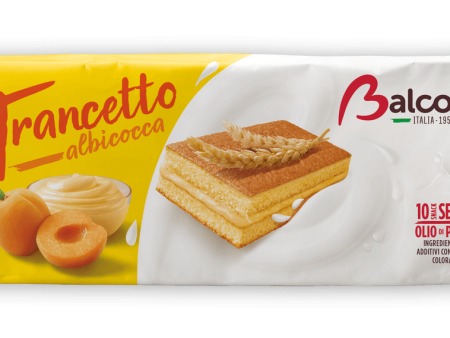 Balconi Trancetto Snack Cakes with Apricot Cream Filling, 280 grams For Sale