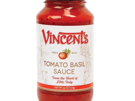 Vincent s Original Tomato Basil Sauce, 25 oz For Sale