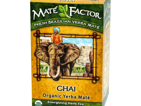 [Best Before; 06 11 26] Mate Factor Chai Organic Yerba Mate, 20 Count Sale