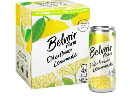 Belvoir Farm Sparkling Elderflower Lemonade 8.4 fl oz (4 Pack) Sale