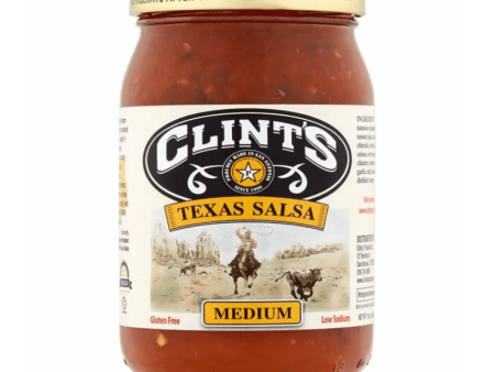 [Best Before: 01 23 25] Clint s Texas Salsa Medium, 16 oz For Discount