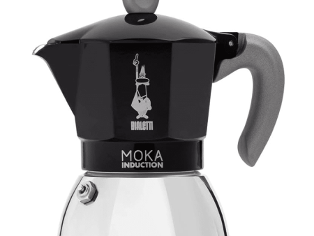 Bialetti Black Moka Induction 6-Cup Coffee Maker Fashion