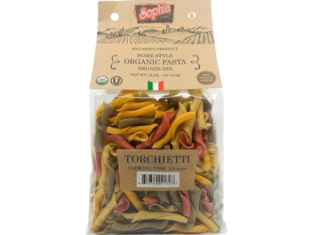 Sophia Organic Four Colored Torchietti Pasta, 16 oz For Cheap