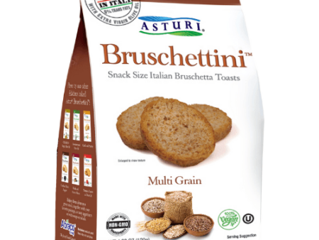 [Best Before: 01 28 25] Asturi Bruschettini Multi Grain Italian Toasts, 4.23 oz Online now