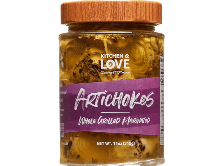 [Best Before: 09 30 25] Kitchen & Love Whole Grilled Marinated Artichokes, 11 oz Online Sale