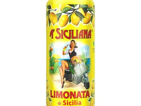 A  Siciliana Sicilian Limonata Lemon Soda Can, 11.15 oz (330 ml) Hot on Sale