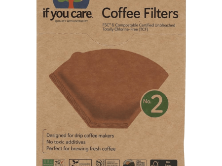 If You Care FSC Unbleached No.2 Coffee Filters, 100 Count Online Hot Sale