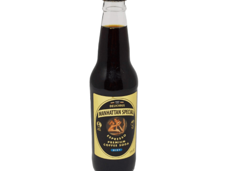 Manhattan Special Pure Espresso Sugar Free Coffee Soda, 12 oz Supply