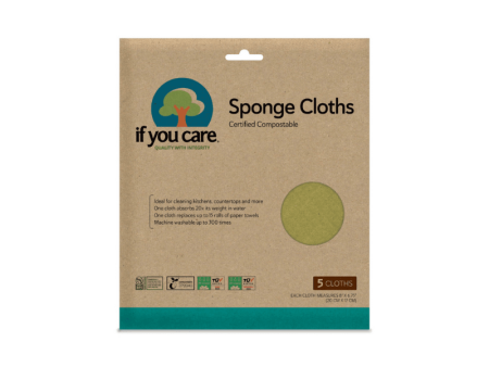 If You Care Sponge Cloths, 5 Count Hot on Sale