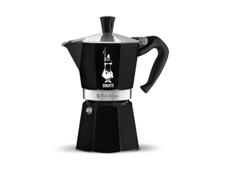 Bialetti Black Moka 6-Cup Stovetop Coffee Maker Fashion